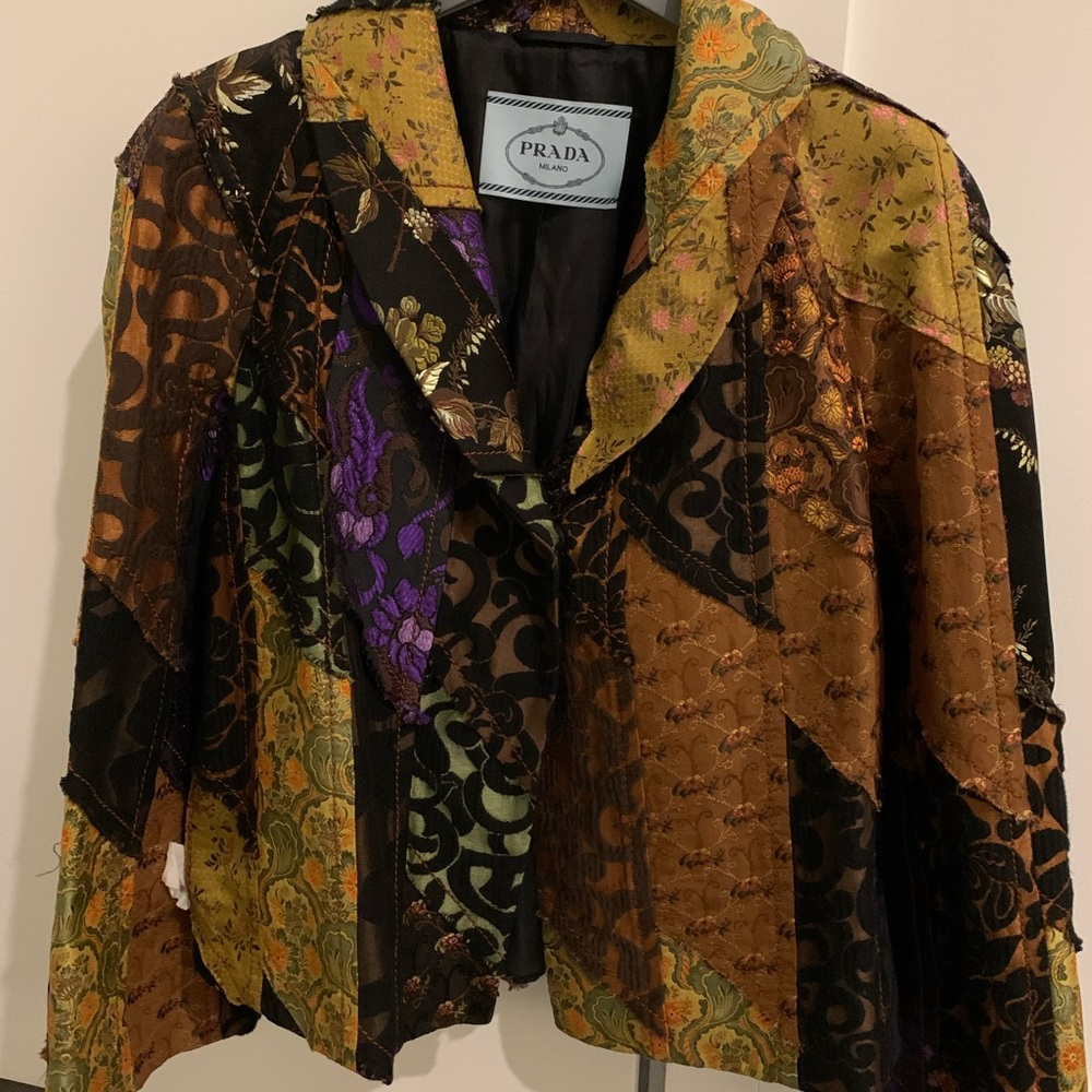 Prada Women's Vibrant Patchwork Blazer - image 1
